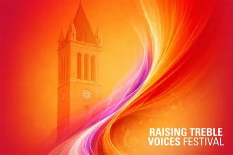 The logo for Raising Voices Treble FEstival
