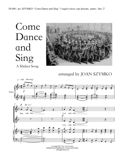 Cover image for Come Dance and Sing