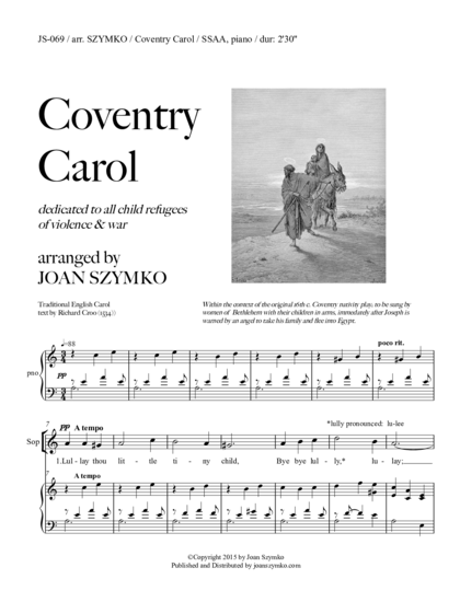 Cover image for Coventry Carol