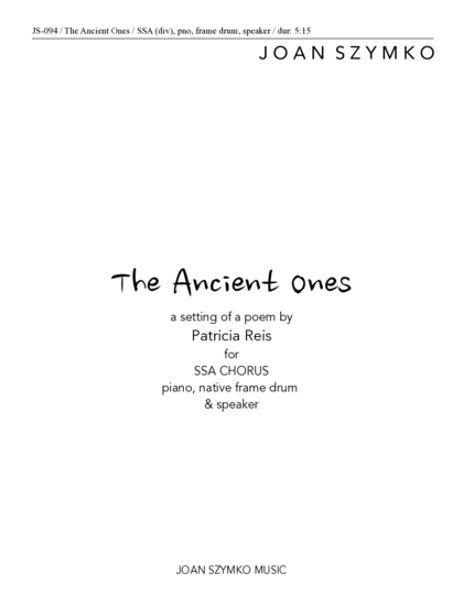 Cover image for Ancient Ones, The