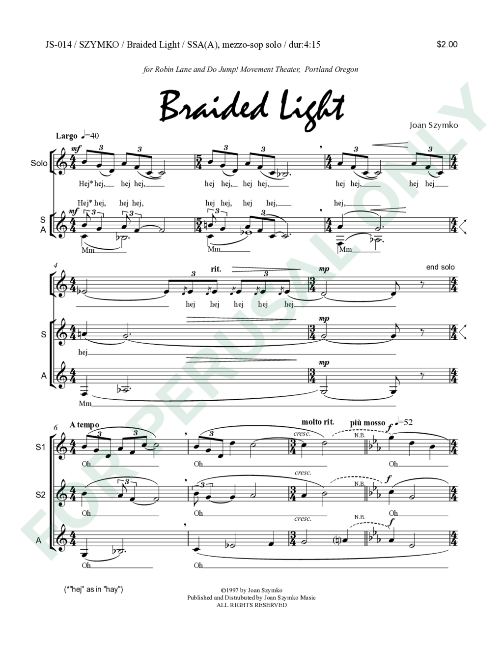 Page 1 of JS-014 score