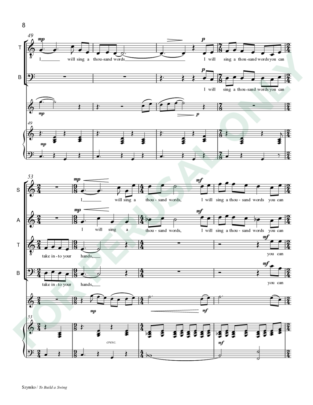 Page 8 of JS-023 score