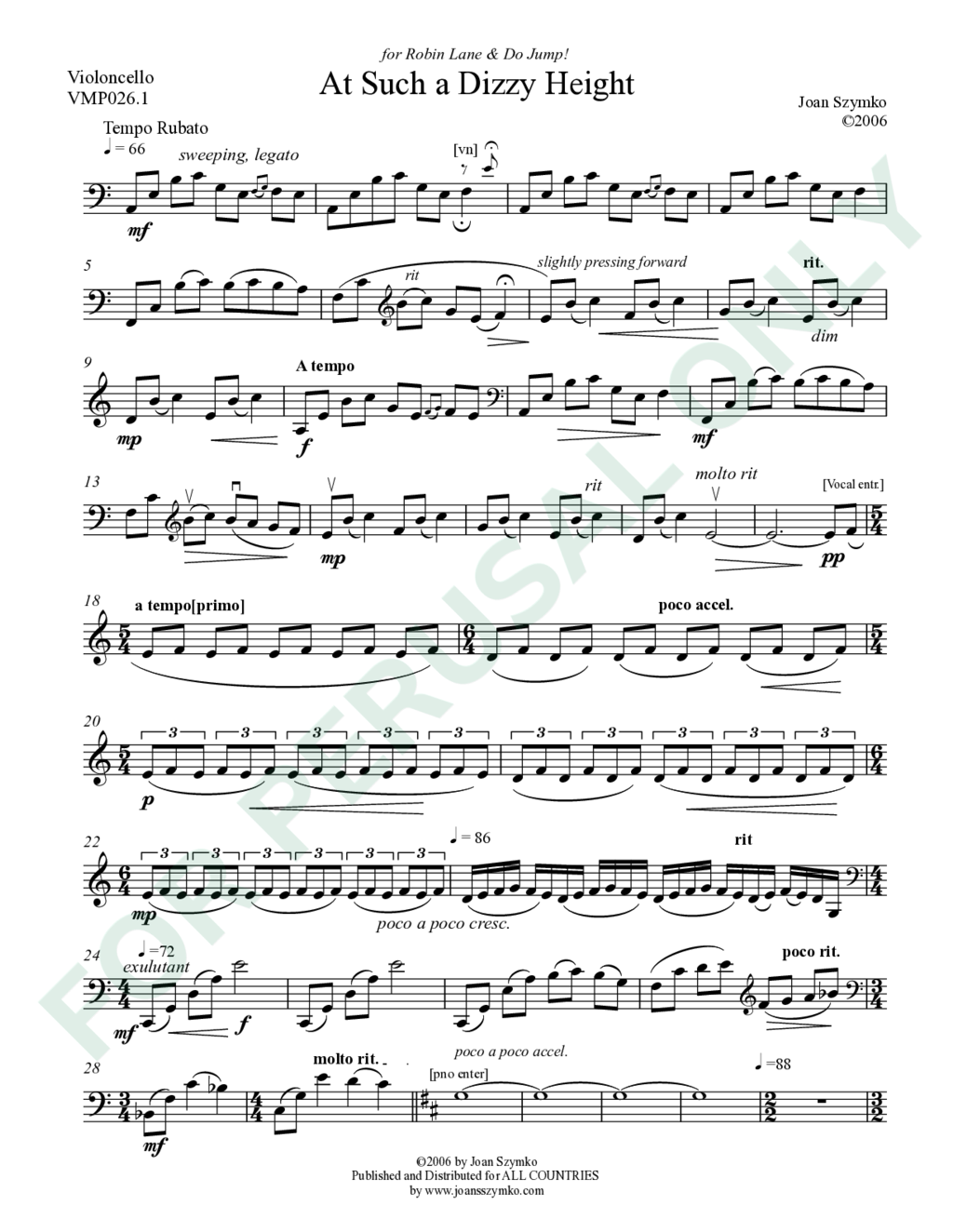 Page 1 of JS-026.1 score
