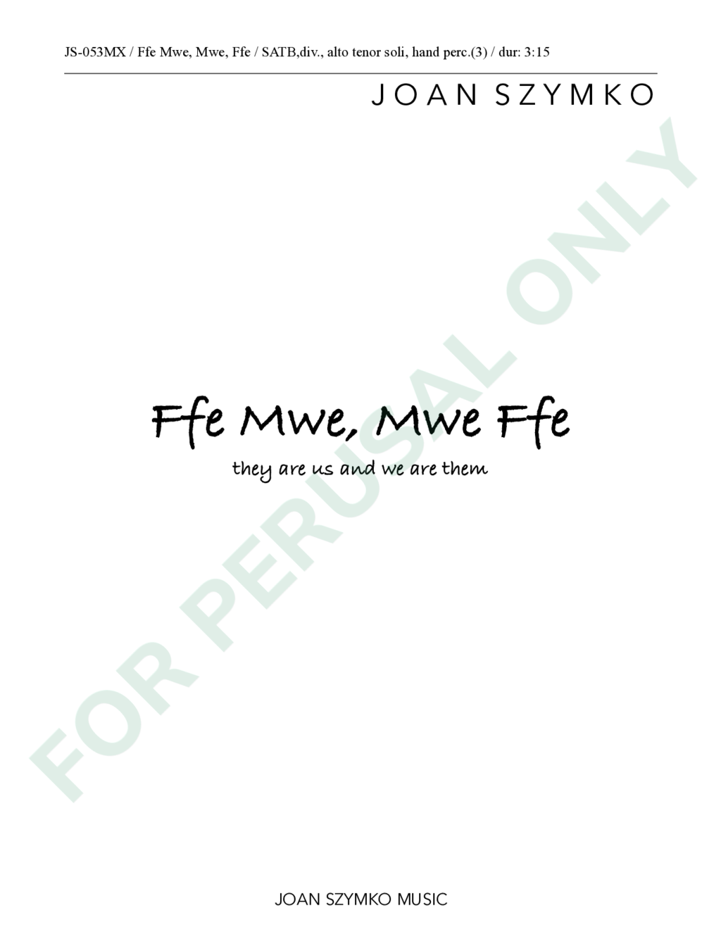 Page 1 of JS-053MX score