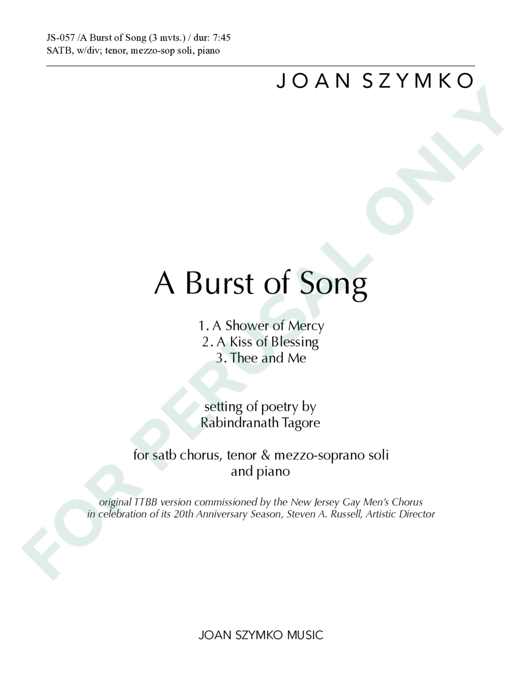 Page 1 of JS-057 score